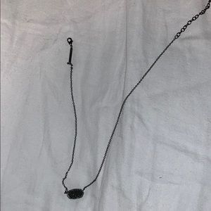 Lightly worn Kendra Scott black rock necklace